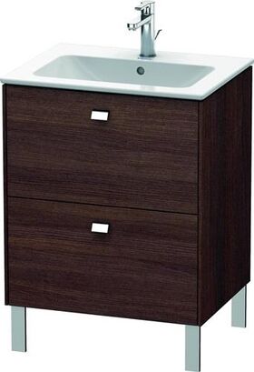 Duravit Waschtischunterbau BRIOSO Griffe chr 683x620x479mm kastanie dunkel