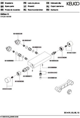 Keuco Thermostat-Brausemischer EDITION 1 AP vc