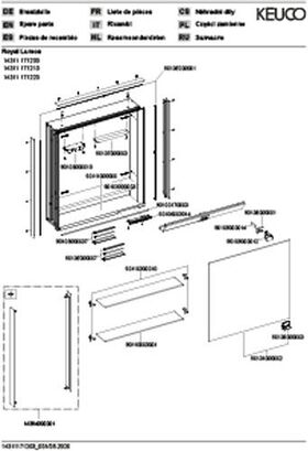 Keuco Spiegelschrank ROYAL LUMOS DALI Ans li 650x735x165mm