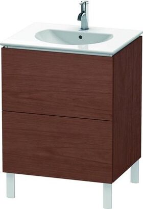 Duravit Waschtischunterbau L-CUBE 514x620x704mm amerikanisch nussbaum