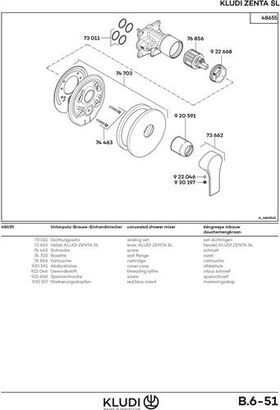 Kludi Brause-Einhandmischer ZENTA SL UP DN 15 chr