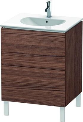 Duravit Waschtischunterbau L-CUBE 514x620x704mm nussbaum dunkel