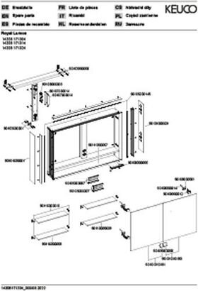 Keuco Spiegelschrank ROYAL LUMOS 1050x735x165mm