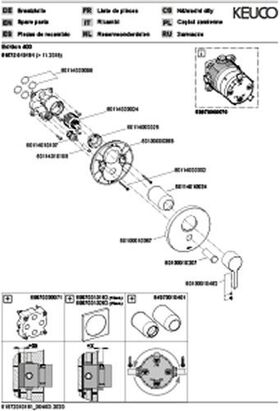 Keuco Einhebelmischer EDITION 400 UP für 2 Verbraucher vc