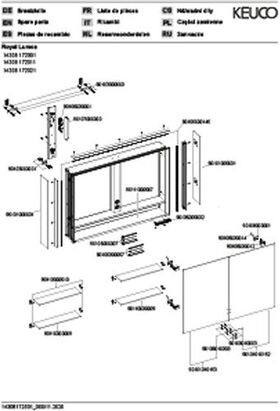 Keuco Spiegelschrank ROYAL LUMOS 1050x735x165mm sil-gebz-elo