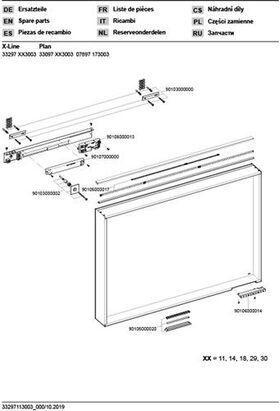 Keuco Lichtspiegel X-LINE DALI 1000x700x105mm Inox