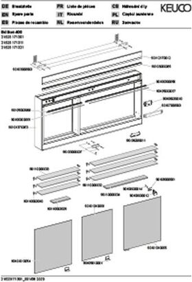 Keuco Spiegelschrank EDITION 400 1410x650x154mm Vorb 2700-6500 K si-. A++