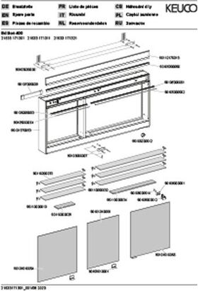 Keuco Spiegelschrank EDITION 400 1410x650x154mm Vorb 4000 K si-gb-elo A++