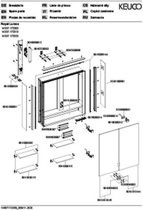 Keuco Spiegelschrank ROYAL LUMOS DALI 700x735x165mm