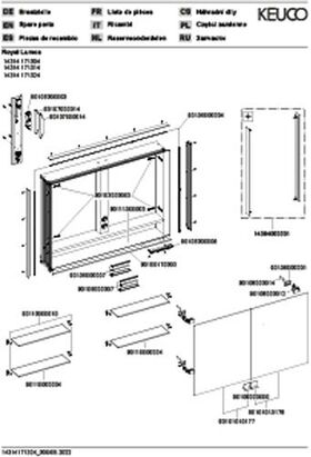 Keuco Spiegelschrank ROYAL LUMOS 1000x735x165mm