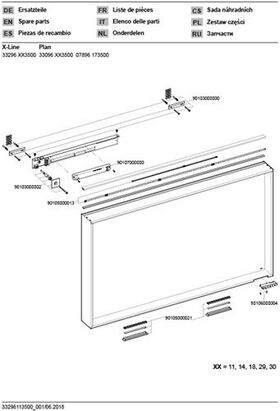 Keuco Lichtspiegel X-LINE 1200x700x105mm trüffel A++