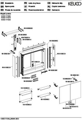 Keuco Spiegelschrank ROYAL LUMOS 800x735x165mm