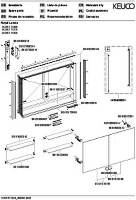 Keuco Spiegelschrank ROYAL LUMOS DALI 1050x735x165mm