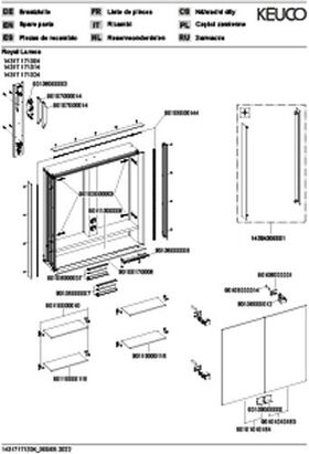 Keuco Spiegelschrank ROYAL LUMOS 700x735x165mm