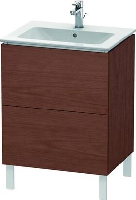 Duravit Waschtischunterbau L-CUBE 620x481x704mm amerikanisch nussbaum