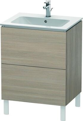 Duravit Waschtischunterbau L-CUBE 620x481x704mm pine silver