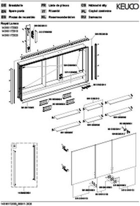 Keuco Spiegelschrank ROYAL LUMOS DALI 1400x735x165mm