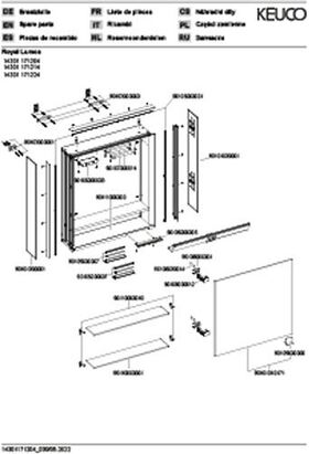 Keuco Spiegelschrank ROYAL LUMOS Anschlag links 650x735x165mm