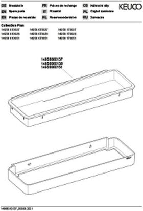 Keuco Duschkorb PLAN alu-fin sw