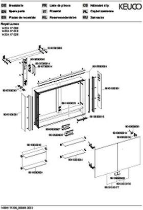 Keuco Spiegelschrank ROYAL LUMOS DALI 1000x735x165mm