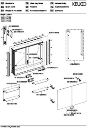 Keuco Spiegelschrank ROYAL LUMOS DALI 900x735x165mm