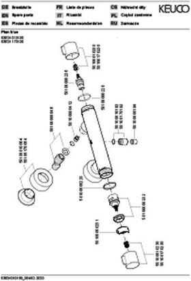 Keuco Brausemischer PLAN BLUE AP vc