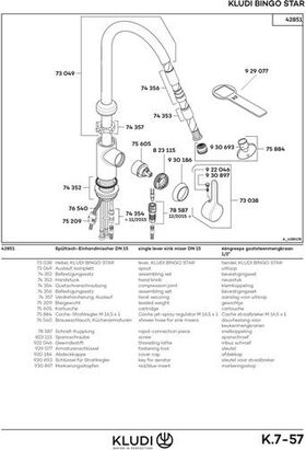 Kludi SPT-Einhandmischer BINGO STAR DN 15 ES-finish