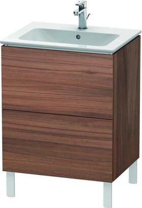 Duravit Waschtischunterbau L-CUBE 620x481x704mm nussbaum natur