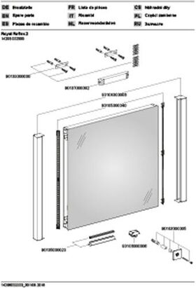 Keuco Lichtspiegel ROYAL REFLEX.2 650x577x42mm A++