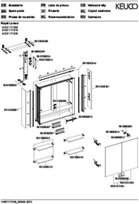 Keuco Spiegelschrank ROYAL LUMOS DALI 700x735x165mm