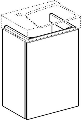 Geberit HWB-Unterschrank XENO² 380x525x265mm Lack matt/greige