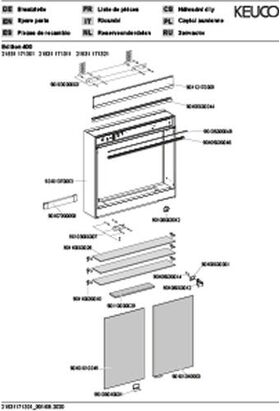 Keuco Spiegelschrank EDITION 400 710x650x167mm Wdvorb 4000 K si-gb-e. A++