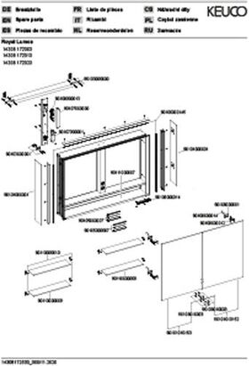 Keuco Spiegelschrank ROYAL LUMOS DALI 1050x735x165mm