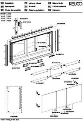 Keuco Spiegelschrank ROYAL LUMOS DALI 1400x735x165mm