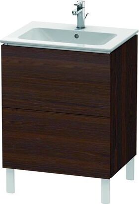 Duravit Waschtischunterbau L-CUBE 620x481x704mm nussbaum gebürstet