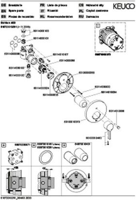 Keuco Einhebelmischer EDITION 400 UP f 2 Verbr m Sicherung vc