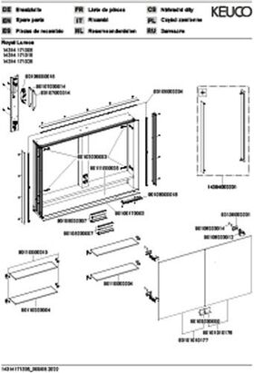 Keuco Spiegelschrank ROYAL LUMOS DALI 1000x735x165mm