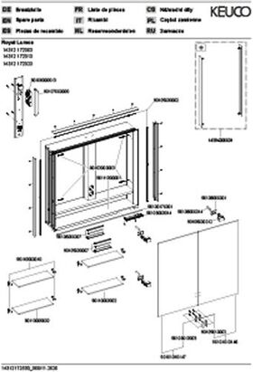 Keuco Spiegelschrank ROYAL LUMOS DALI 800x735x165mm