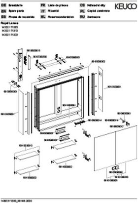 Keuco Spiegelschrank ROYAL LUMOS DALI 800x735x165mm