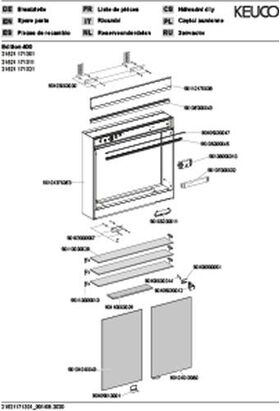 Keuco Spiegelschrank EDITION 400 710x650x167mm Wdvorb 2700-6500 K si. A++