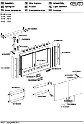 Keuco Spiegelschrank ROYAL LUMOS DALI 1050x735x165mm