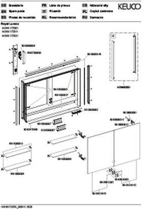 Keuco Spiegelschrank ROYAL LUMOS 1050x735x165mm sil-gebz-elo