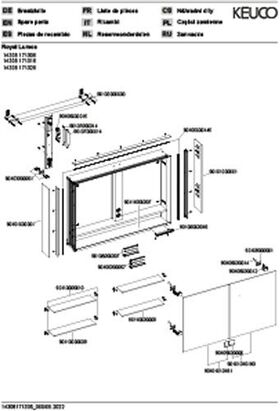 Keuco Spiegelschrank ROYAL LUMOS DALI 1050x735x165mm