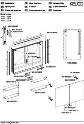 Keuco Spiegelschrank ROYAL LUMOS 900x735x165mm