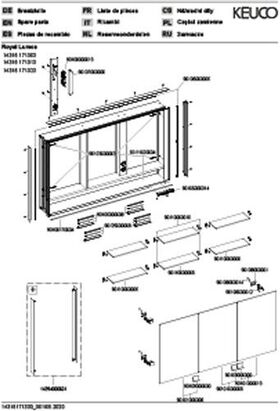 Keuco Spiegelschrank ROYAL LUMOS DALI 1200x735x165mm