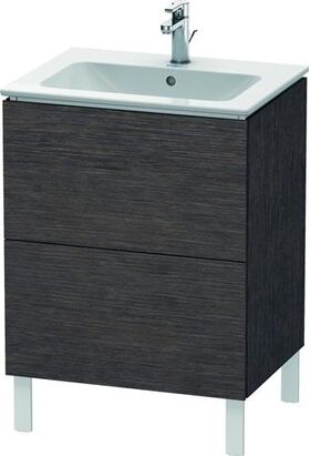 Duravit Waschtischunterbau L-CUBE 620x481x704mm eiche dunkel gebürstet