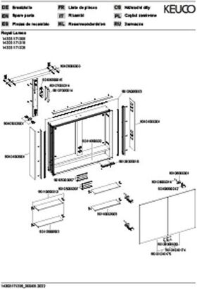 Keuco Spiegelschrank ROYAL LUMOS DALI 900x735x165mm