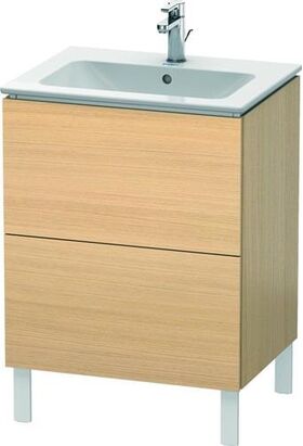 Duravit Waschtischunterbau L-CUBE 620x481x704mm mediterrane eiche