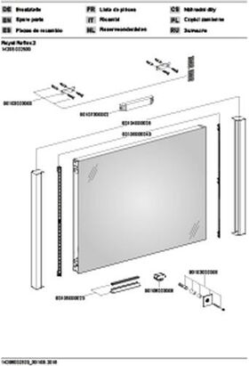 Keuco Lichtspiegel ROYAL REFLEX.2 800x577x42mm A++