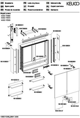 Keuco Spiegelschrank ROYAL LUMOS DALI 800x735x165mm